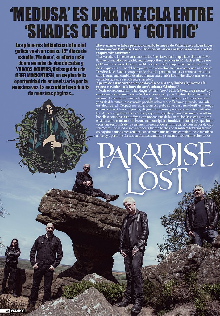 Paradise Lost // La Heavy Magazine (Spain)