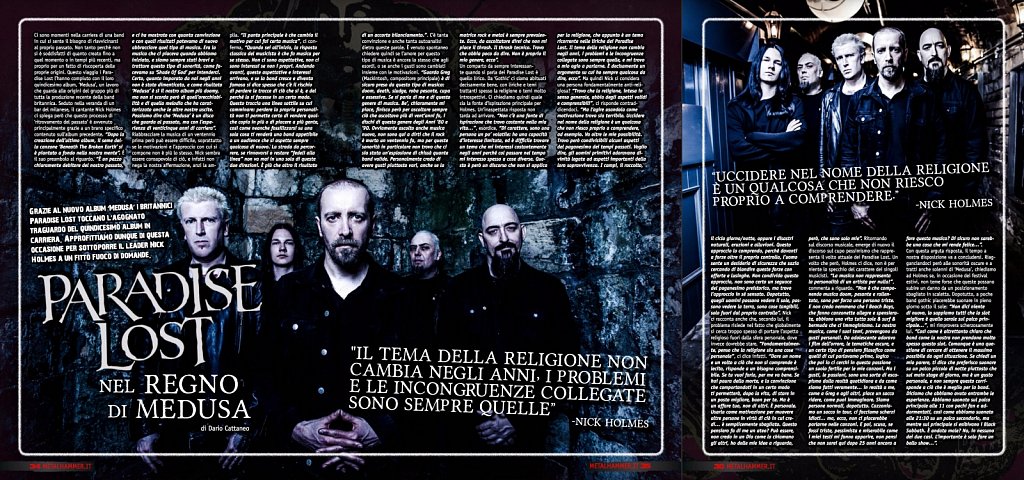Paradise Lost // Metal Hammer Magazine (Italy)